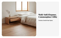 Bedside Cabinet with Drawer and Shelf Minimalist Design for Homeowners, Couples