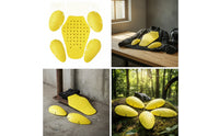 5 Pieces Ventilated Motorcycle Protective Gear Set Breathable Back Protective Gear Pad Ergonomic Safety Gear Comfortable for Commuters