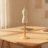 Mini Dress Form Quarter-Scale Mini Mannequin Tabletop Dress Form with Base for Fashion Students