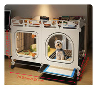 Leak-resistant dog crate for training
