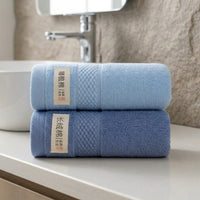 Combed Face Cloths for Bathroom Towels, Pack of 2 Terry Weave 32x68cm Absorbent Face Towel, Reusable Guest Essentials in Polka Dot Patterns