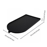 Anti-Slip Coffee Tray Mat Drainage Grooves Household Accessory Waterproof