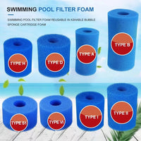 Reusable Pool Filter Cartridge Sponge Column for Intex Type I/II/A/B/S1/VI/H/D