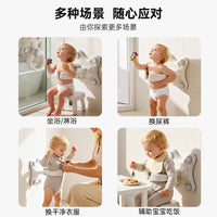 壁挂折叠式儿童洗澡神器宝宝站立洗澡架幼儿洗浴洗屁股辅助器支架