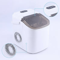 Compact Countertop Ice Maker Automatic Ice Maker with Viewing Window Small Footprint Appliance Space-Saving for Hosts, Renters, Kitchen, Home Bar, Office Breakroom, Dorm Room