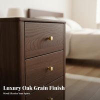 Two-Drawer End Table Modern Design Nightstand Nordic aesthetic for Renters, Students