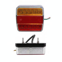 LED Tail Light Bright Stop Tail Turn Flasher Light Low-Profile for RV Owners