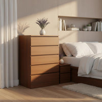 Multi-Drawer Storage Chest Large Capacity Bedroom Dresser Floor-Standing Modern Dresser for Living Room