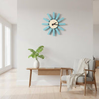 Windmill Wall Timepiece Non-Ticking Timepiece Battery Operated for Living Room