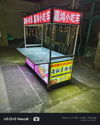 折叠摆摊小推车夜市卤菜熟食地摊车移动商用摆摊小吃车多功能餐车