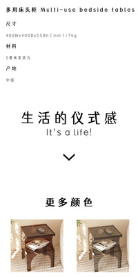 亚克力床头柜沙发柜边几置物柜大容量多层简约原创高级轻奢百搭