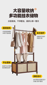 挂衣架落地卧室家用衣帽架室内简易架子置物架门口挂衣服架包架