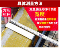 不锈钢阳台花盆挂架栏杆花架置物架多层挂式多肉绿植盆栽花架子 中等 双层黑色100*25*11cm