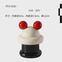 可爱蘑菇牙签盒家用高级牙线牙签筒棉签收纳盒2024新款创意高颜值
