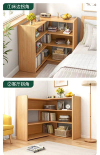 书架置物架落地式客厅家用多层一体伸缩室外收纳走廊尽头靠墙书柜