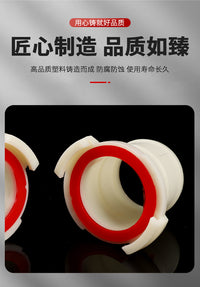 Factory Supply Plastic Water Hose Connector Agricultural Two-Claw Coupling Straight Fitting