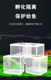 鱼缸孵化盒/隔离网 新生鱼苗小鱼隔离盒水族箱鱼缸