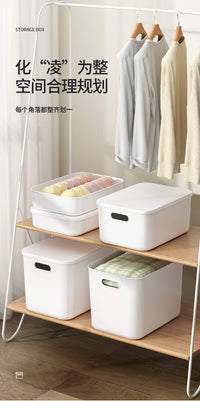 杂物收纳盒桌面化妆品零售玩具整理筐家用塑料储物盒子厨房整理盒