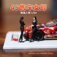 1/64 Scale Miniature Figure Car Model, Resin Scene Character for Photography and Diorama