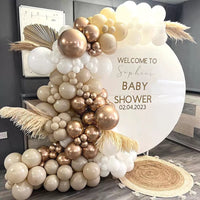 Champagne Gold Wedding Theme Balloon Garland Arch Decoration for Birthday Party Balloon Chain Set with Pearl Finish