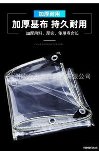 Transparent PVC Waterproof Tarpaulin for Rain and Wind Protection