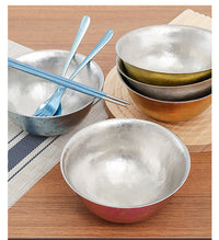 Pure Titanium Rice Bowl - Double-Layer Insulated, Anti-Scald, Antibacterial, for Outdoor Camping and Picnics