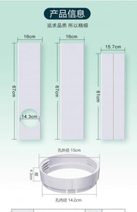 Adjustable Window Seal Plate for Portable Air Conditioner Exhaust