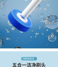 Disposable Toilet Brush Set with Wall-Mounted Holder for Bathroom Cleaning