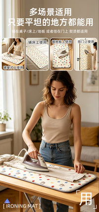 Foldable Ironing Board Pad with Sponge