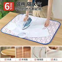 Foldable Ironing Board Cover with Heat Insulation, Portable, Pink Set