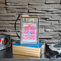 BGS35PT Graded Card Holder with Lanyard Hole, Metal Protective Case, Snap Button, Drop-Proof, Pokemon Card Storage Box, Portable