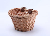 Wicker Bike Basket Front Basket Shopping Basket for Bicycles and Children's Bikes