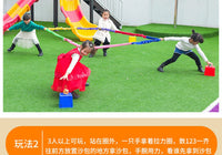 Elastic Rainbow Rope for Company Team Building and Beach Tug-of-War