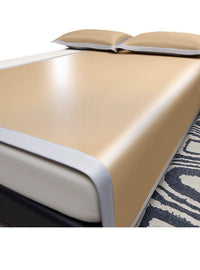 Foldable Ice Silk Mat Set for Single Bed, Machine Washable, 2025 New