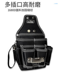 Bole BL-X874 Electrician Tool Waist Bag, Reinforced Thickened High-Wear-Resistant Oxford Cloth