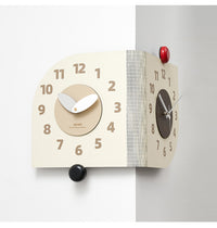 WOZOOM Double-Sided Corner Wall Clock