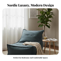 Highposterior lounge chair Nordic & Design Armless Foam Lounger Relaxing Comfort Non-Slip Base for Students, Readers, Bedroom