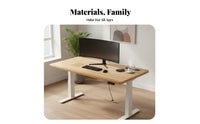 Electric Standing Desk Double Motor Height Adjustable Standing Desk Ergonomic Design Powered Work Table for Professionals, Streamers, Study Room