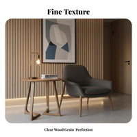 firm Wood Construction Round Pedestal Table Nordic Design Tripod End Table Space-Saving Household Furniture Minimalist visual appeal for Apartment Dwellers, homeowners, Students, Living Room, Balcony, Small areas, perusing alcove