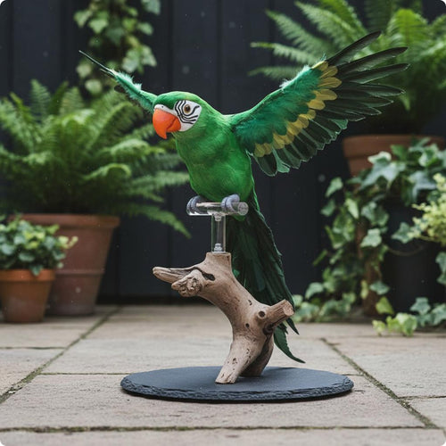 Feather Parrot Decoration Stage Prop Lifelike Parrot Figurine for Home