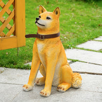 Lifelike Akita Dog Floor Decoration