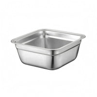 Stainless Steel Basin Rolled rims Household Container Shiny Silver