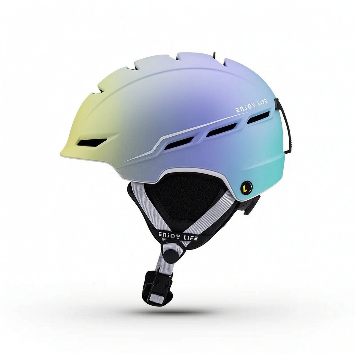 Ski Helmet Adjustable Helmet with Eyewear Strap Ventilated Removable Liner for Adults, Skiing, Snowboarding