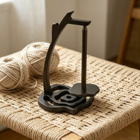 Wooden Spool Holder Easy Assembly Knitting Accessory for Crocheters