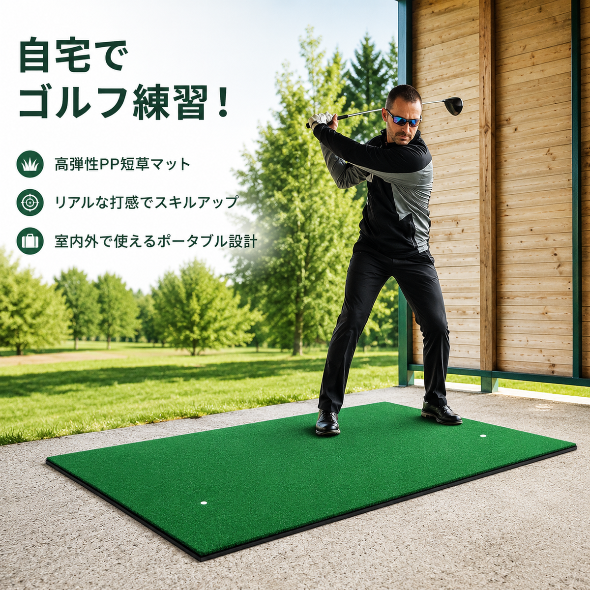 golf practice mat