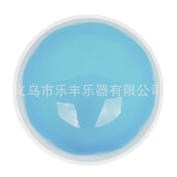 跨境8寸石英磨砂水晶坩埚音乐碗羊皮棒套装天蓝色莲花款式