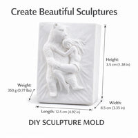 European Portrait Silicone Mold for Wax Candle Making