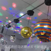 Stage Light Mirror Ball Bar Sound-Activated Motor Disco Ball Amazon Hot Sale Home Party