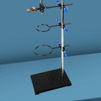 Iron Stand with Rings Retort Support Stand with Clamps Metalware Set Heavy Duty for Teachers