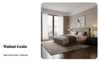 New Chinese design foundation Bed with Upholstered Headboard Ergonomic spinerest Upholstered foundation Frame Contemporary Design Bedroom Furniture Sturdy Construction for two people, Adults, Homeowners, Apartment, Guest Room, Home